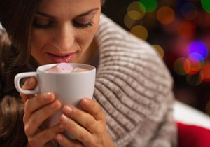 Enjoying Hot Chocolate